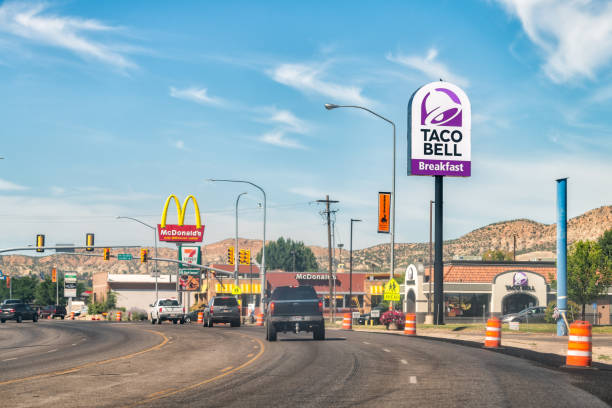 Urban restaurants on street